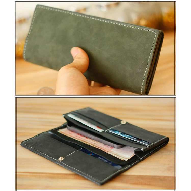 Bản rập thiết kế ví dài handmade