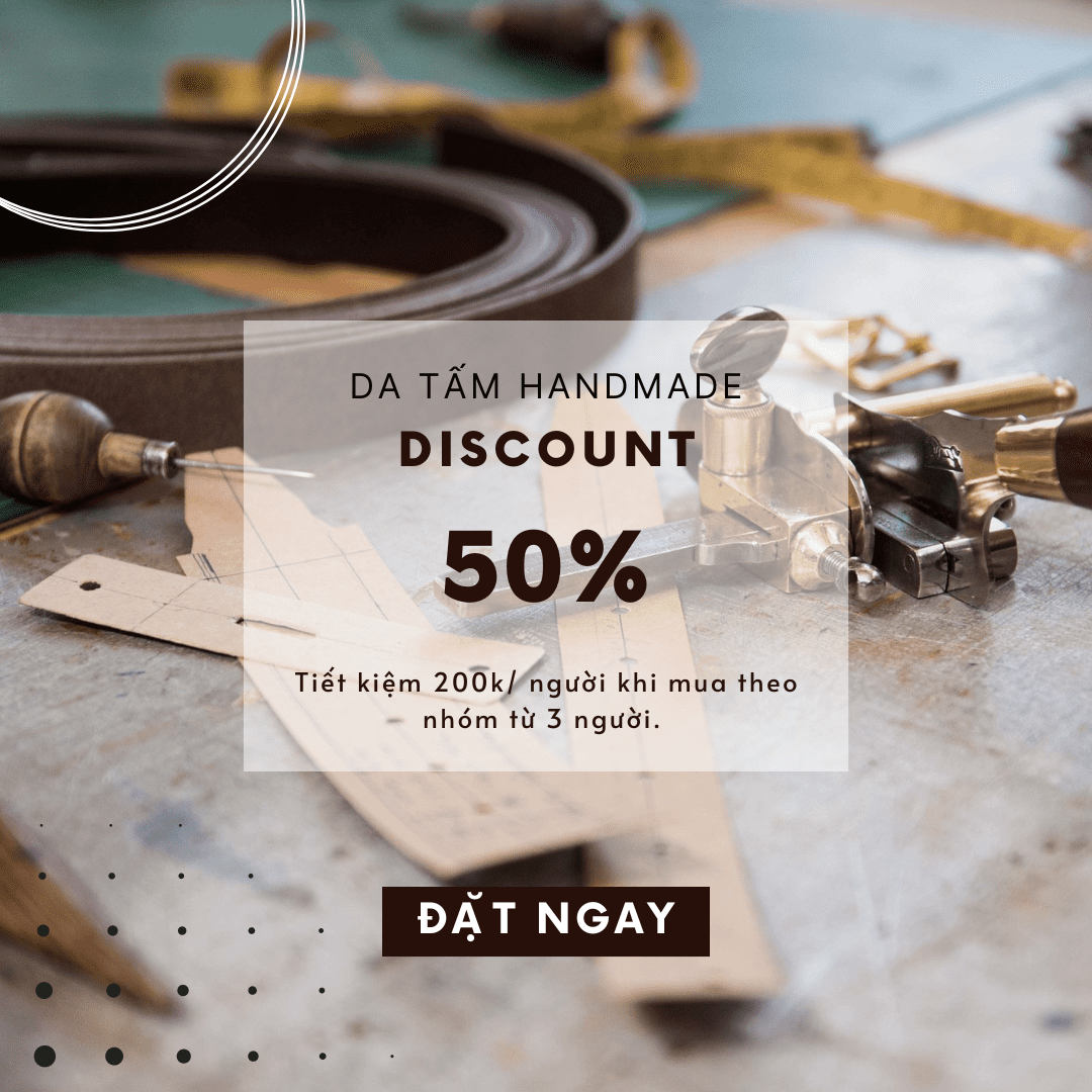 DA TẤM HANDMADE (1) - Da thật và dụng cụ làm da Hà Nội