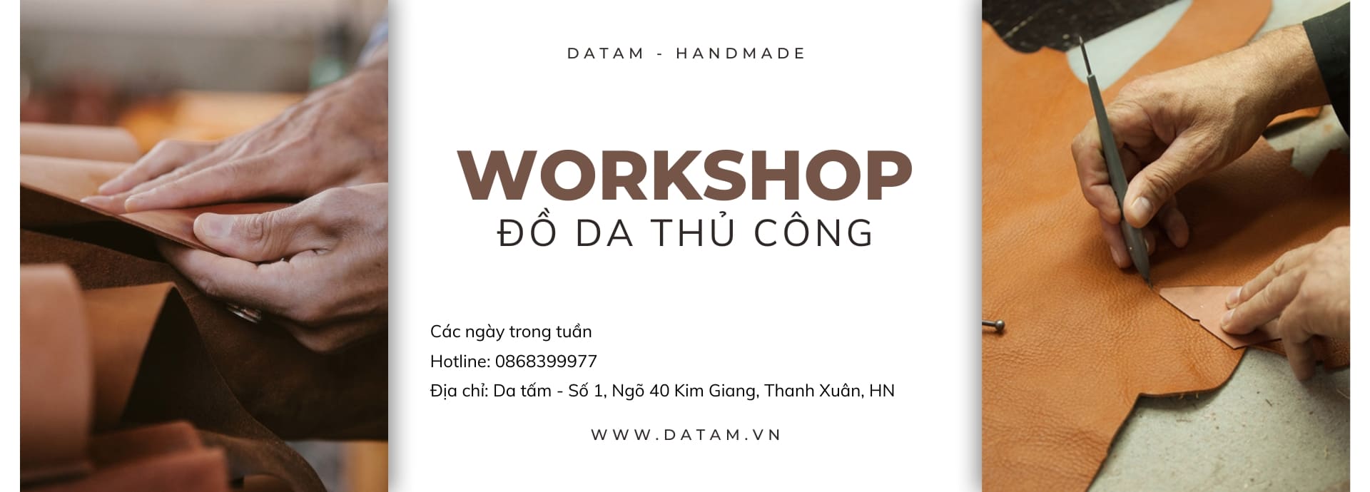 Trải nghiệm workshop làm đồ da thủ công tại Hà Nội với Da Tấm